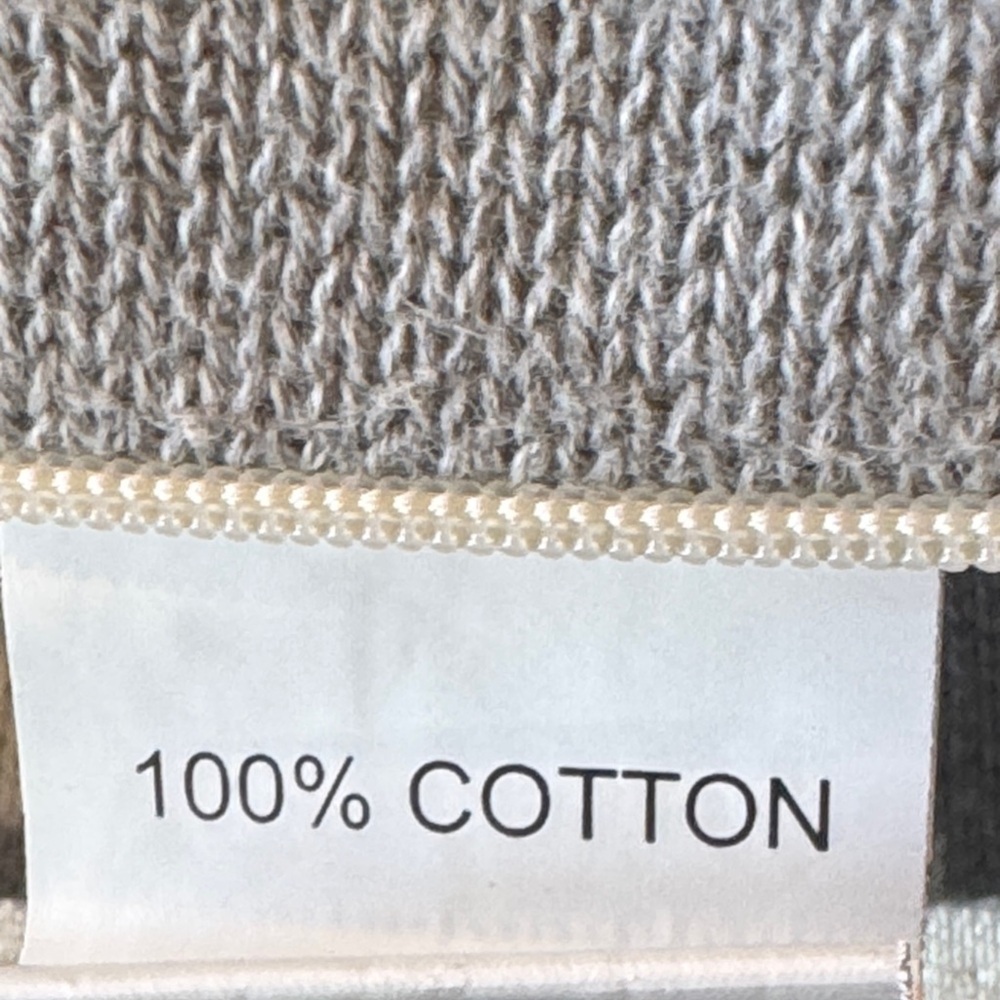 Love is in My Home Gray & Ivory Cotton  Decorative Accent Pillow Size 16 x 24 - Picture 4 of 9